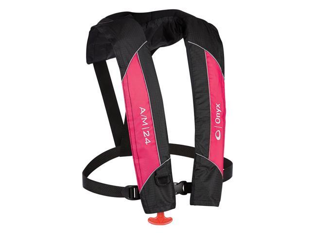 Onyx A/M-24 Automatic/Manual Inflatable PFD Life Jacket - Pink