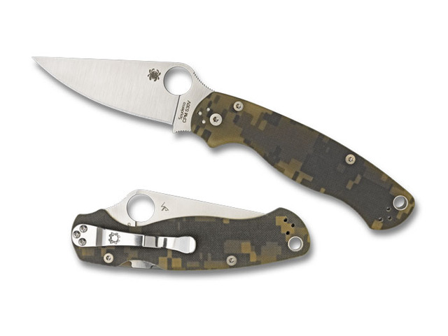 Spyderco Para 2 Folder 3.44 in Plain Digi Camo G-10 Handle