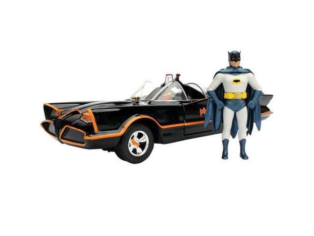 1966 Classic TV Series Batmobile with Diecast Batman and Plastic Robin in the car 1/24 Diecast Model Car by Jada