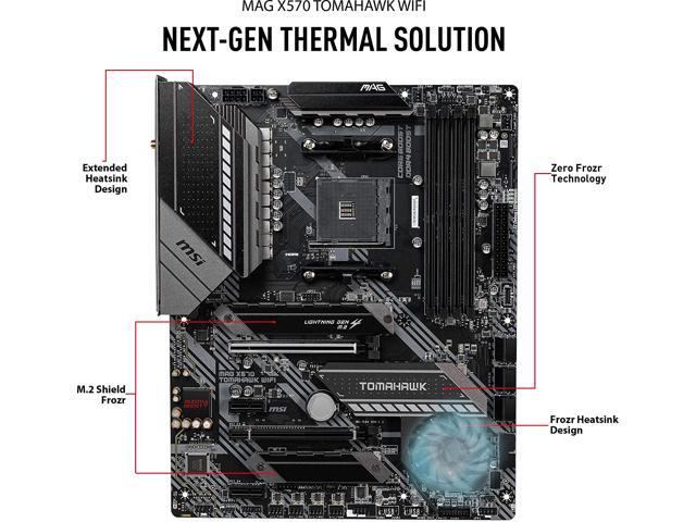 MSI MAG X570 TOMAHAWK WIFI AM4 ATX AMD Motherboard
