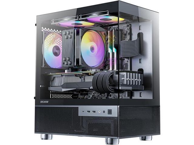 PRC MidnightView Custom Gaming Desktop PC Intel Core i3-12100F 3.5GHz 4-Core 16GB DDR4 1TB NVMe NVIDIA GeForce RTX 3070 8GB GDDR6 Wi-Fi BT ARGB...