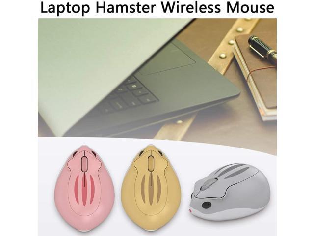 2.4GHz Wireless Mouse Cute Hamster Shape Less Noice Portable Mobile Optical 1200DPI USB Mice Cordless Mouse for PC Laptop Computer Notebook MacBook...