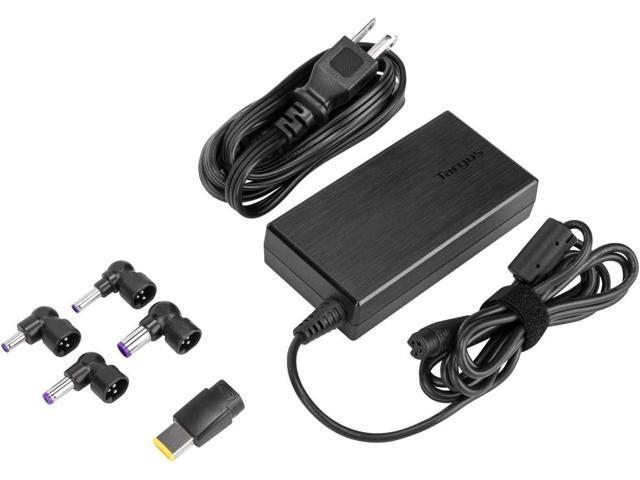 Targus 90W AC Semi-Slim Universal Laptop Charger with 6-Foot Cable, Includes 5 Power Tips Compatible with Major Brands: Acer, ASUS, HP, Compaq,...