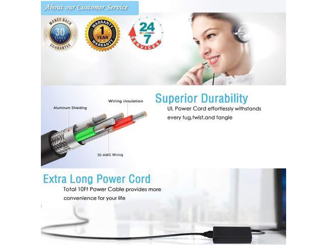 AC Charger Fit for Samsung Q1U Qx411 Qx410 Q430 DP515A2G Ad-6019r AD-6019R Adp-60zh 0335A1960 CPA09-004A Rv510 Rv511 R540-JA09US R540-JA06...