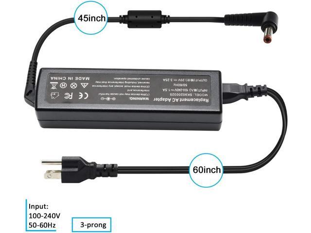 65W 20V 3.25A AC Adapter Charger for Lenovo IdeaPad G560 B560 G580 G570 G585 G780 N585 V570 B570 B575 Y580 Z500 Z560 Z565 Z570 Z575 Z580 Z585...