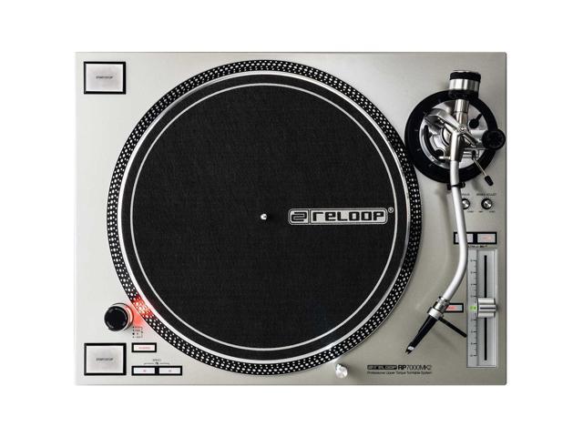 Reloop RP-7000 MK2 (Silver) Turntable, Harmony Case Bundle