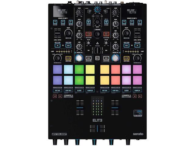 Reloop Elite Mixer + V-MODA Crossfade LP2 Special Edition (Matte Black) + Laptop Stand + Microphone and Cables.