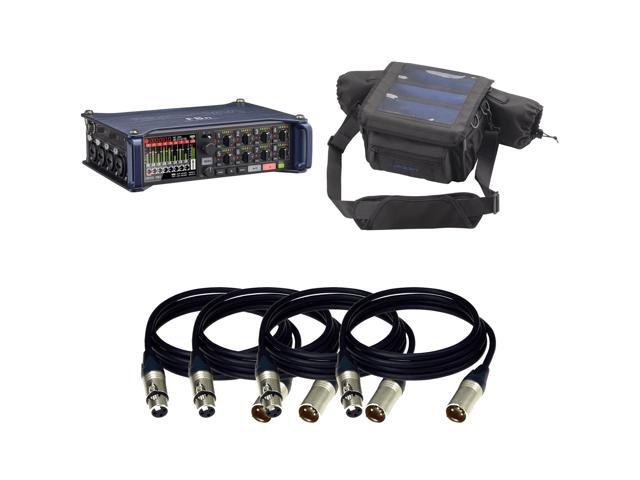 Zoom F8n Multi-Track Field Recorder + Zoom PCF-8 Protective Case For F8n and (4) XLR to XLR cables 15 FT Ea.