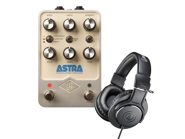 Universal Audio UAFX Astra Modulation Machine Pedal, AT ATH-M20X Bundle