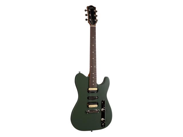 Godin (050406) Radium Electric Guitar Matte Green, ErnieBall Cable, KLIQ TinyTune, Gator GFW-GTR-1000 Stand Bundle