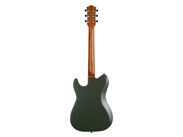 Godin (050406) Radium Electric Guitar Matte Green, ErnieBall Cable, KLIQ TinyTune, Gator GFW-GTR-1000 Stand Bundle