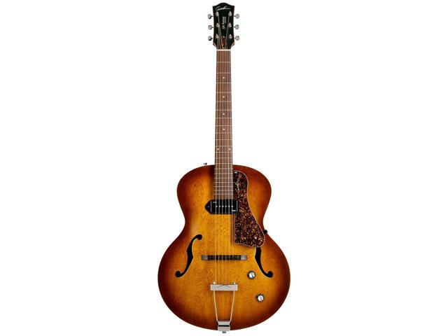 Godin (031986) 5th Avenue Electric Guitar Cognac Burst, Gator GC-DREAD Guitar Case Bundle