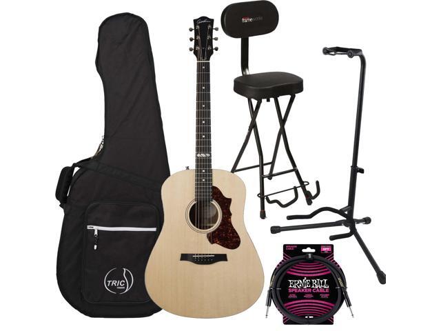 Godin (051649) Metropolis Classic QIT AEGuitar - Natural, Gator Seat and Stand, ErnieBall Cable Bundle