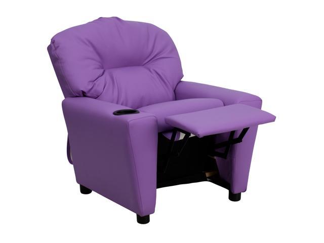 Photos - Chair Flash Furniture Contemporary Lavender Vinyl Kids Recliner with Cup Holder BT-7950-KID-LAV 