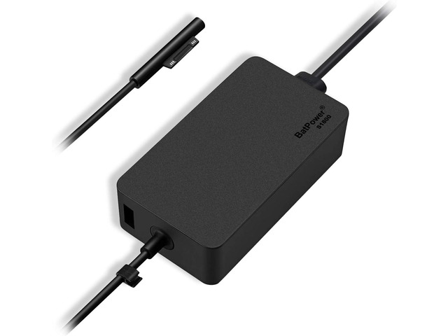 BatPower 44W Surface Charger 15V 2.58A - 1800 AC Adapter Power Supply, Compatible with Microsoft Surface Pro X/9/8/7/6/5/Go & Laptop 4/3/2/1, 5V 1A...