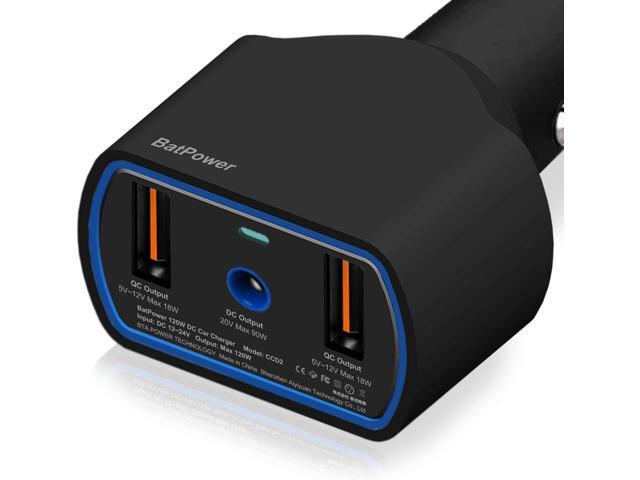 BatPower CCD2 High Power Delivery 120W Laptop Car Charger Compatible with Dell Inspiron Latitude XPS Mini Precision Studio Vostro Laptop Notebook...