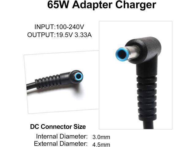 65W Chromebook Pavilion AC Adapter Charger for HP Chromebook 14 X360 G3 G4 G5 15 15-F009WM 15-F023WM 15-F039WM 15-F059WM 15-g073nr 15-g074nr...