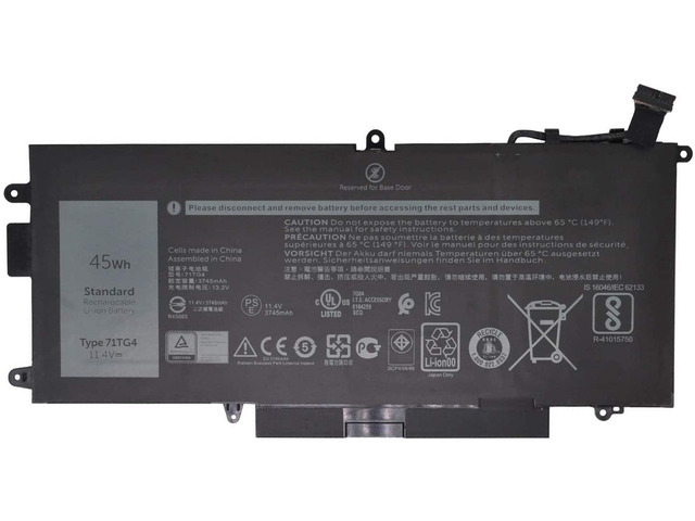 United Power Replacement 71TG4 Battery for Dell Latitude 5289 7389 7390 11.4V 45Wh K5XWW CFX97