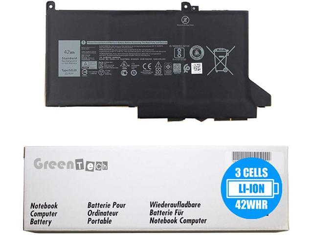 GreenTech New DJ1J0 Replacement Battery for Dell Latitude 7280, Latitude 7290, Latitude 7380, Latitude 7390, Latitude 7480, Latitude 7490-11.4V...