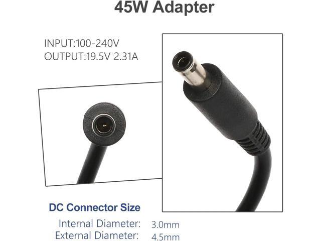 Laptop Charger 45W for Dell Inspiron 15 3000 5000 7000 5555 5558 5559 3552 7558 7595 11 3000 13 5000 7000 7378 7352 7348 14 3000 5000 17 5000 7000...