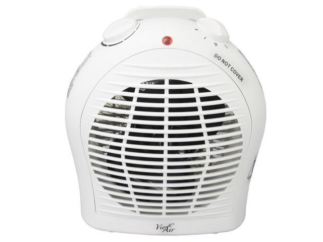 Vie Air VA-305 1500W Portable 2-Settings Home Fan Heater, White