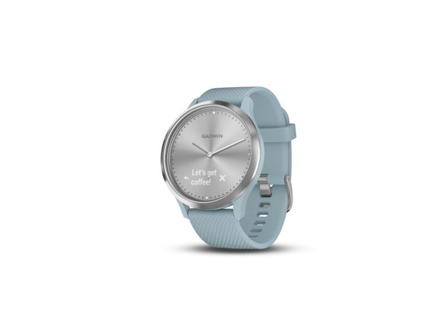 Garmin USA 010-01850-18 Vivomove HR SPort Watch - Silver with Seam Foam Silicone