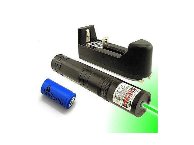 532nm Green Laser Pointer Light Pen Lazer Beam High Power 5mw +16340+Charger