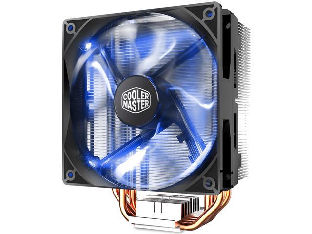 Cooler Master Blizzard T400i - CPU Cooler with XtraFlo 120 Blue LED PWM Fan & 4 Direct Contact Heatpipes - Intel Socket LGA.