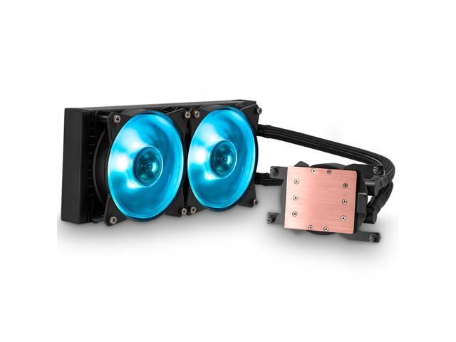 Cooler Master MasterLiquid ML240 RGB (TR4 Edition) - AIO CPU Liquid Cooler For AMD RYZEN Thread Ripper - with Dual 120mm RGB MasterFan & Wired RGB...