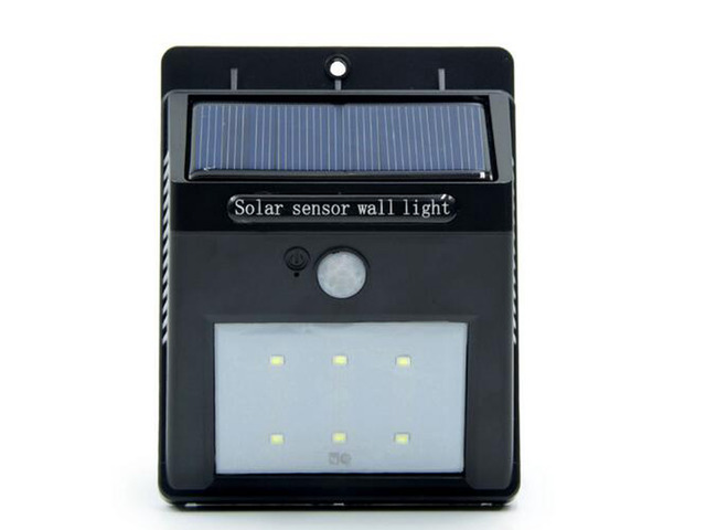 LED Solar Lamp PIR Human Motion Sensor Light Outdoor Path Wall Security Lamp