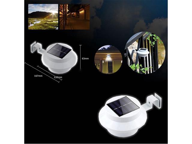 3 LED Solar Power Sensor Wall Light Outdoor Garden Landscape Fence Spot Lamp