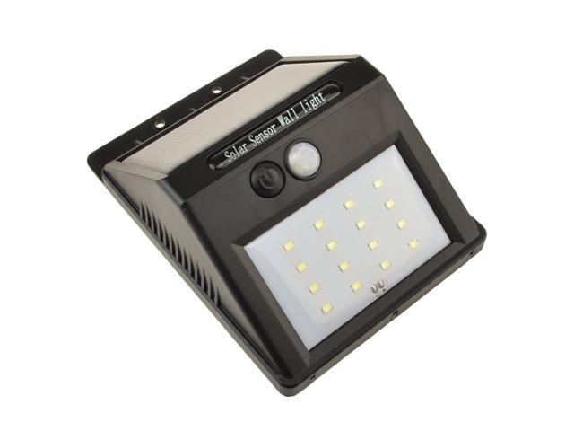 16 LED Solar Power Lamp PIR Human Motion Sensor Outdoor Garden Path Spot Light
