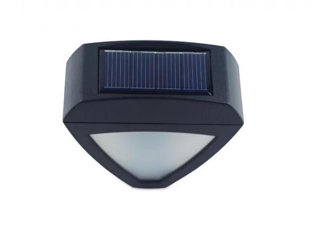 2 LED Triangle Solar Light Sensor Light Landscape Garden Outdoor Stair Lamp