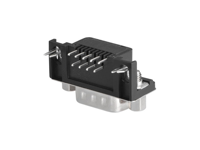 D-sub Connector Male Plug 9-pin 2-row Right Angle Port Terminal Breakout for Mechanical Equipment Pack of 20