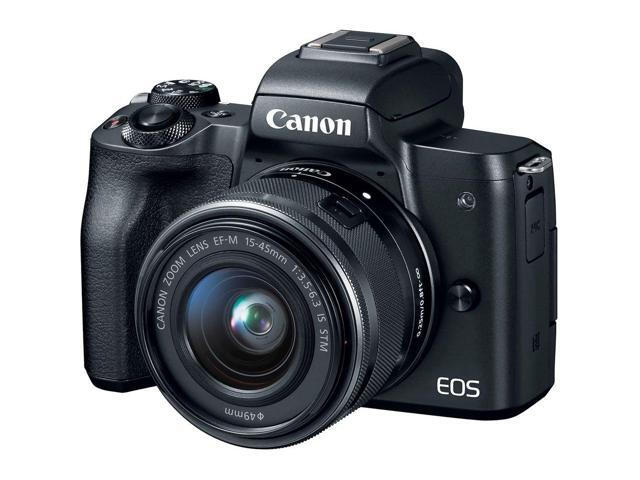 Canon EOS M50 Mirrorless Digital Camera +15-45mm Lens + UV FLD CPL Filter Kit +