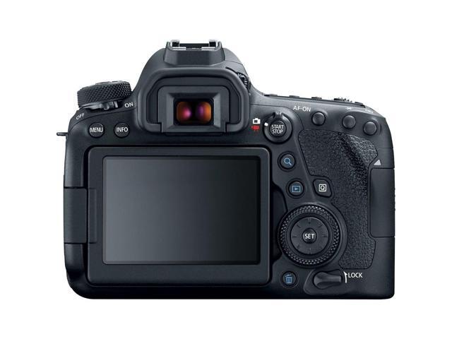 Canon EOS 6D Mark II DSLR Camera (Body Only) + Wireless Remote + Condenser Microphone + Case + Wrist Strap + Tripod + Card Reader - Intl Model