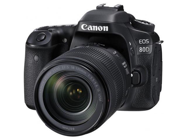 Canon EOS 80D DSLR Camera with 18-135mm Lens Accessory Bundle w/ Cleaning Kit