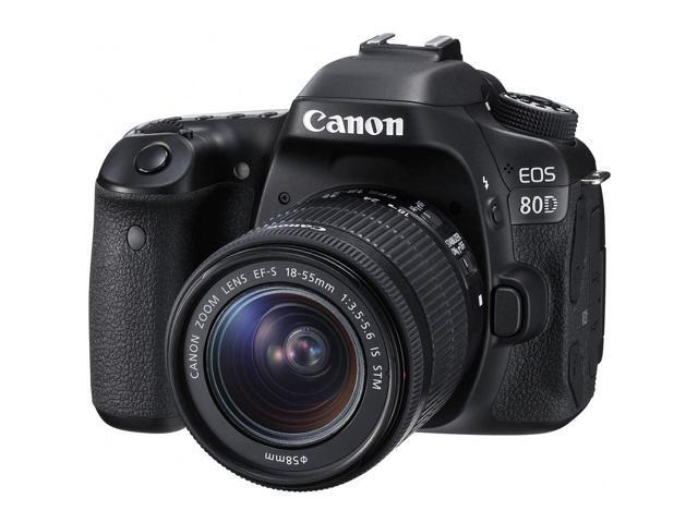 Canon EOS 80D DSLR Camera with 18-55mm Lens (Intl Model) Basic Bundle