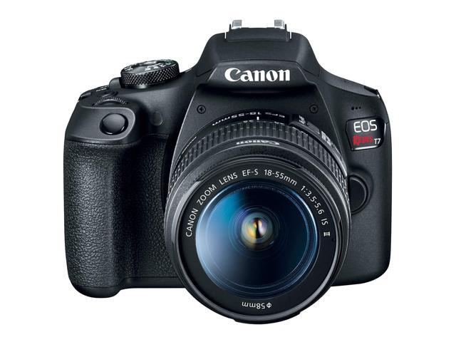 Canon - EOS Rebel T7 DSLR Video Camera with 18-55mm Lens - Black - image 5