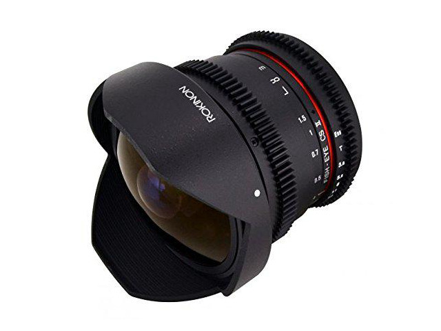 Rokinon 8mm T/3.8 Fisheye Cine Lens with Removable Hood for Sony E