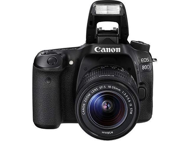 Canon EOS 80D DSLR Camera with 18-55mm Lens (Intl Model) Basic Bundle