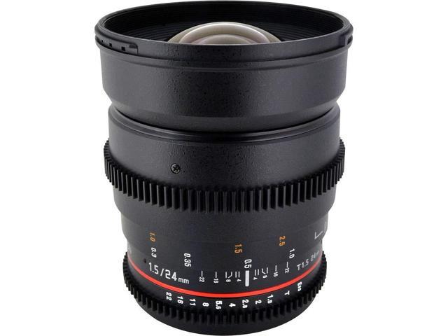 ROKINON 24MM T/1.5 CINE Lens Nikon + Deluxe Lens Cleaning Kit Bundle