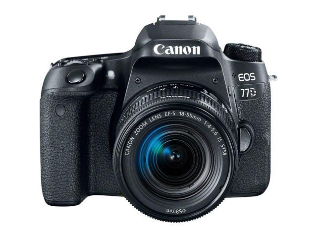 Canon EOS 77D DSLR Camera with 18-55mm Lens (International Model) with Extra Accessory Bundle