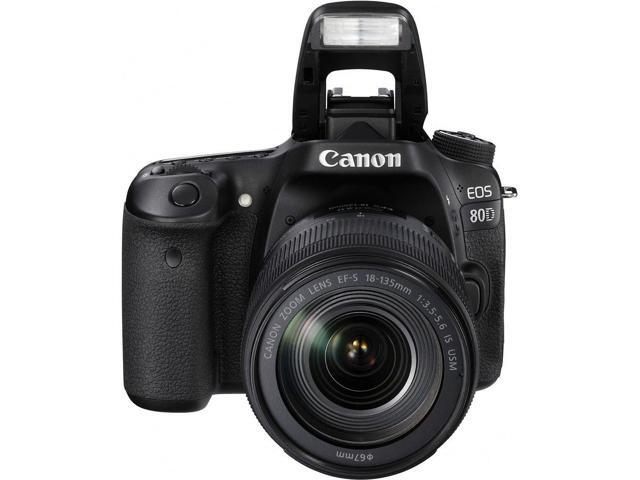 Canon EOS 80D DSLR Camera with 18-135mm Lens Accessory Bundle w/ Cleaning Kit