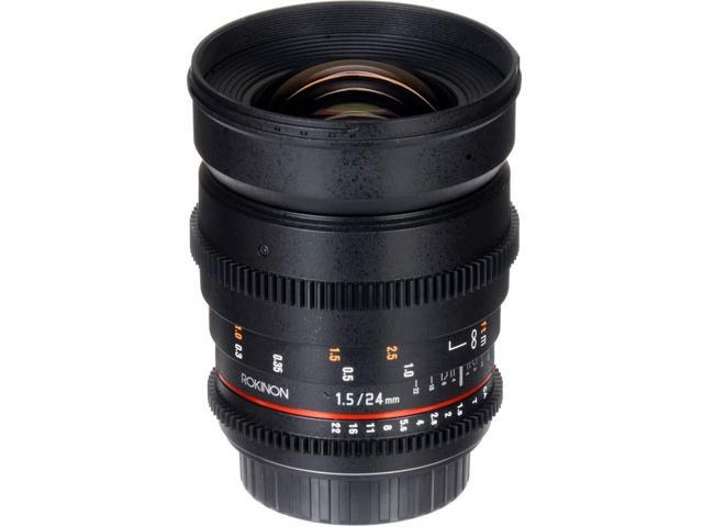 ROKINON 24MM T/1.5 CINE Lens Nikon + Deluxe Lens Cleaning Kit Bundle