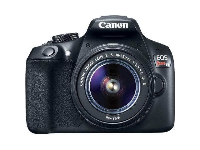 Canon EOS Rebel T6 DSLR Camera with 18-55mm IS II Lens + Flexible Tripod + UV Protection Filter + Professional Case + Card Reader + Bundle (Intl...