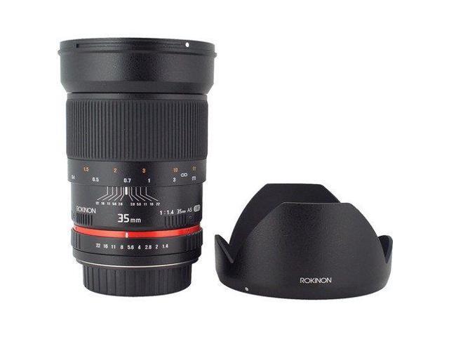 ROKINON 35 1.4 Lens for Olympus + Deluxe Lens Cleaning Kit Bundle