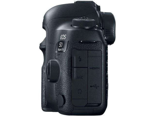 Canon EOS 5D Mark IV DSLR Camera (Body Only) + Wireless Remote + Condenser Microphone + Case + Wrist Strap + Tripod + Card Reader - Intl Model