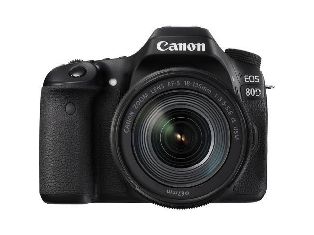 Canon EOS 80D DSLR Camera with 18-135mm Lens (International Model) with Extra Accessory Bundle