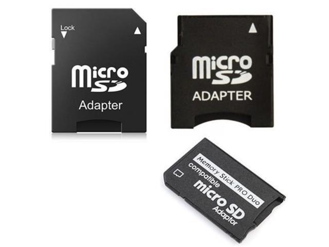 SANOXY 3 in1 MicroSD to Mini - MicroSD to SD - MicroSD to MS PRO DUO Memory Card Adapter Set
